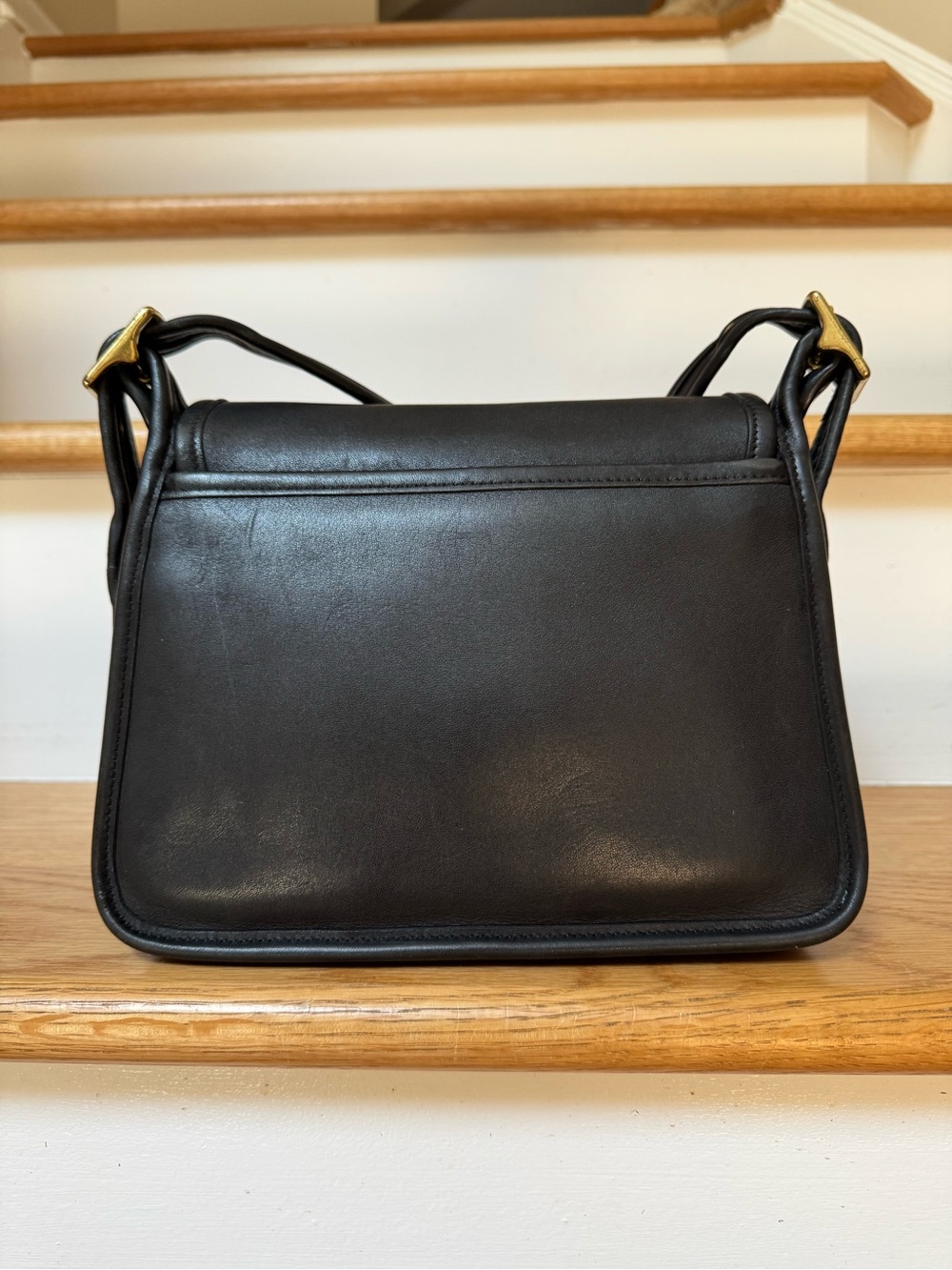 Vintage Coach Rambler’s Legacy 9061 Black Leather Bag from Costa Rica - Picture 3 of 11